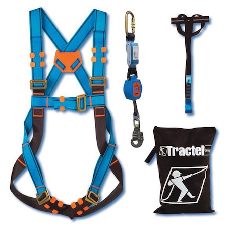 Tractel phoenix Shock Absorbing Lanyard, 6 ft. Length, 1 Leg(s), 310 lbs., one person Weight Capacity KIT-B01K